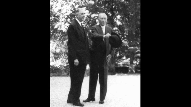 gaulle, charles de und konrad adenauer