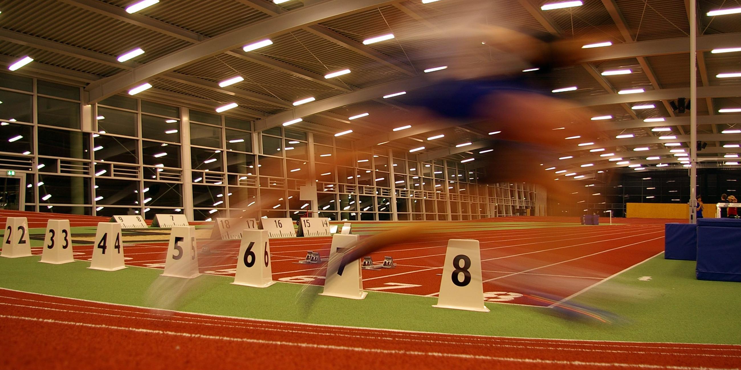 Trainingshalle für Leichtathleten 