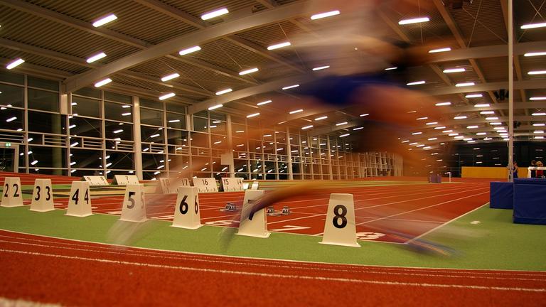 Trainingshalle für Leichtathleten 