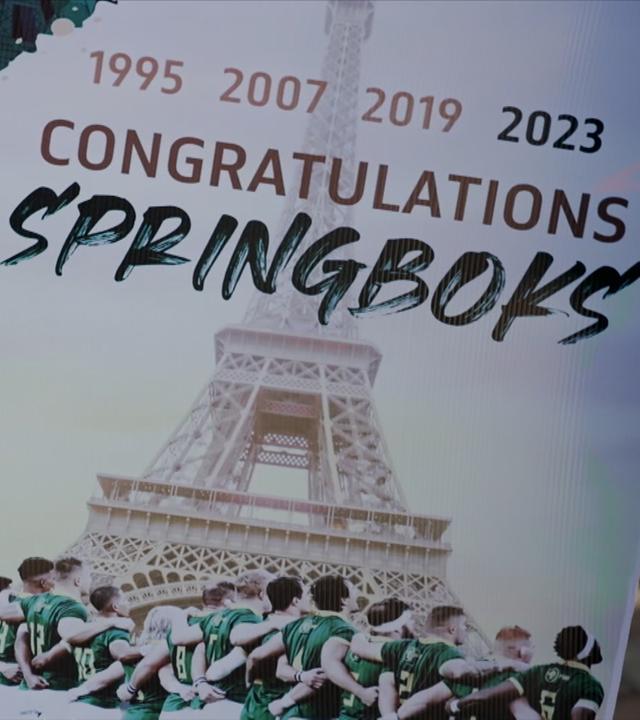 Rugby: Südafrika feiert seine WM-Helden