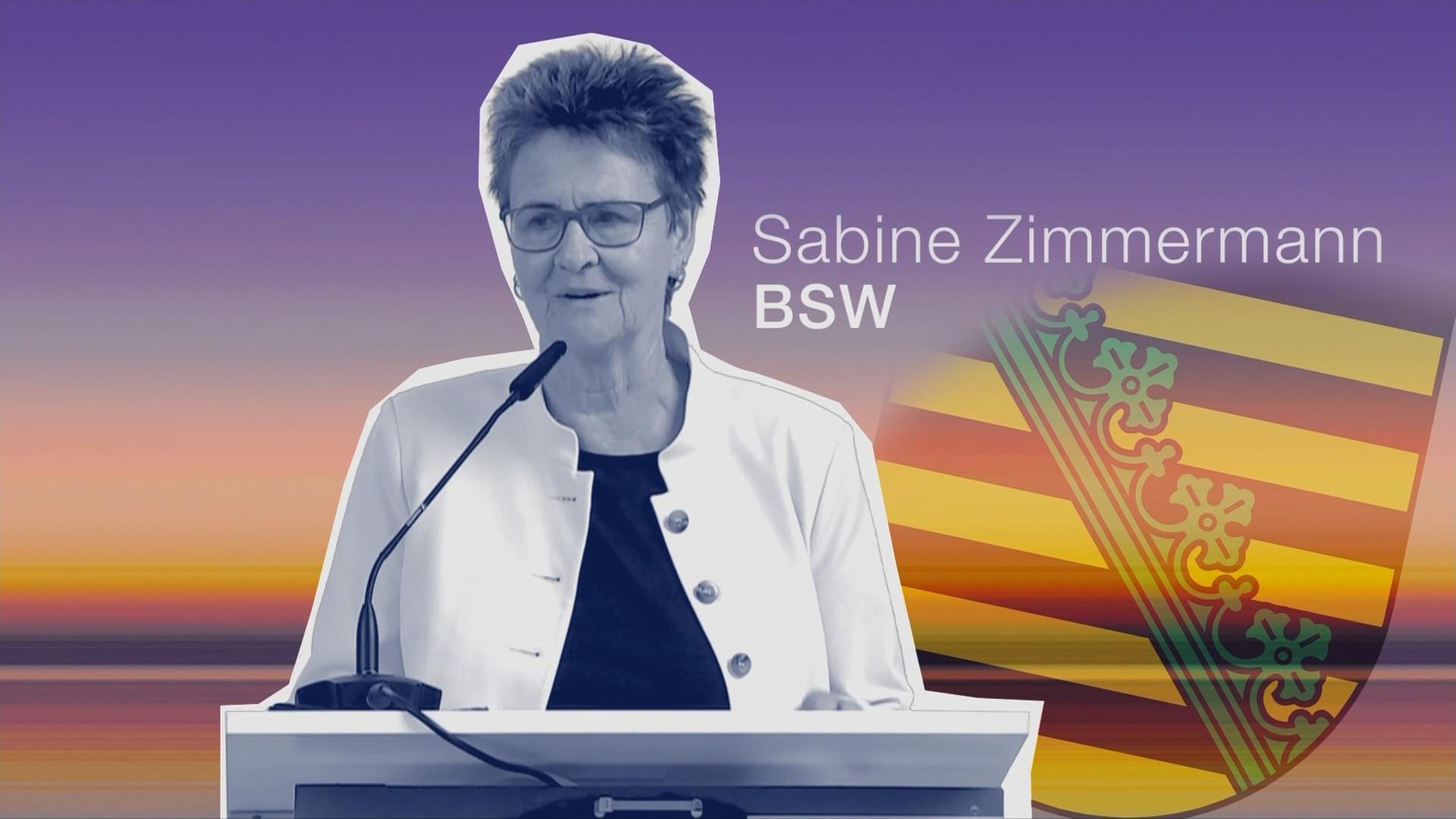 Sabine Zimmermann, Spitzenkandidatin des BSW in Sachsen