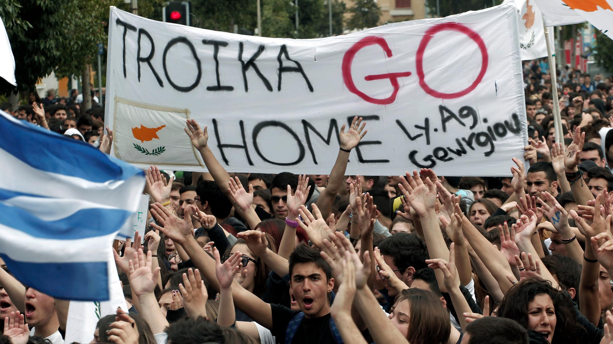 studenten demonstrieren auf zypern - 2013