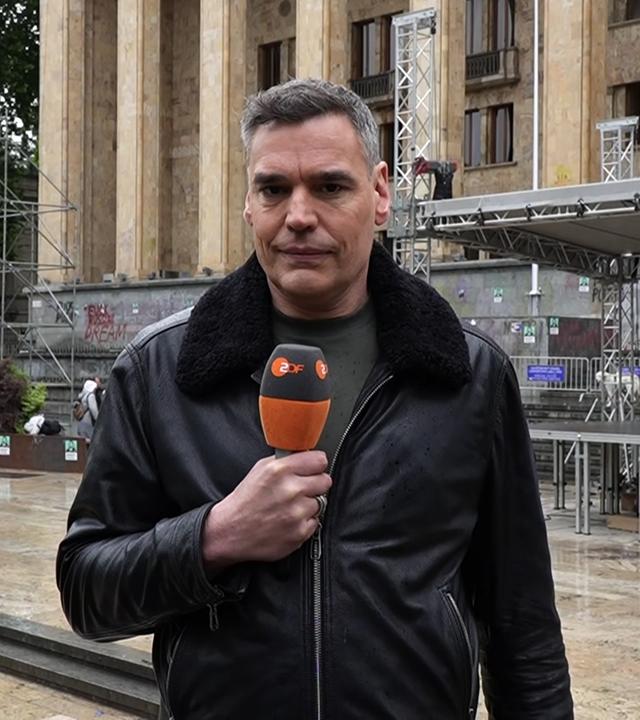 ZDF-Korrespondent Armin Coerper in Tiflis
