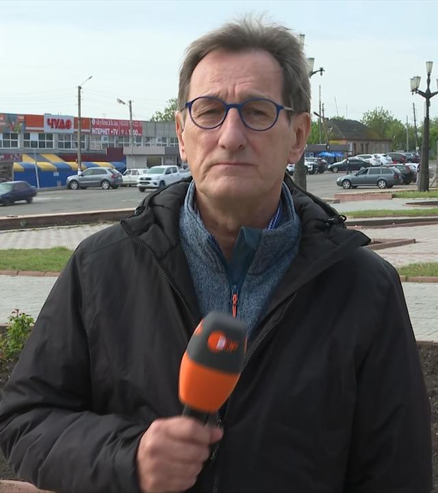 ZDF-Reporter Luc Walpot in der Ukraine