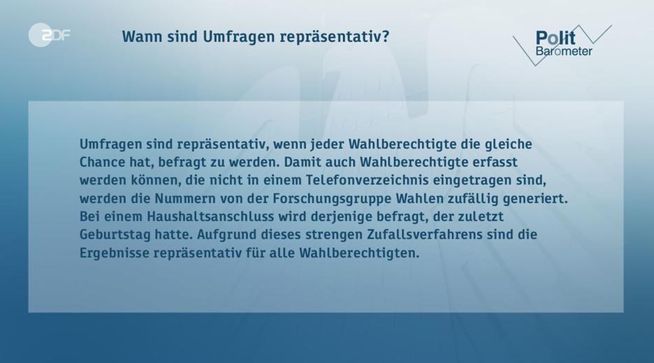 Politbarometer vom 19.05.2017