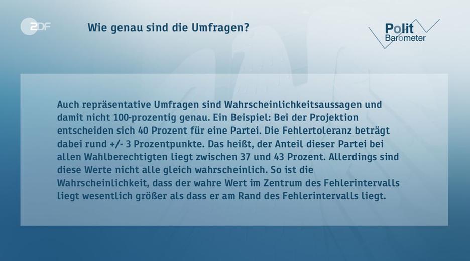 Politbarometer vom 19.05.2017