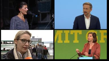Spitzenkandidaten der FDP, Grünen, Linke und AfD