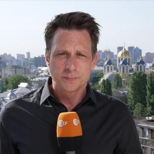 ZDF-Reporter Timm Kröger in Kiew / Ukraine