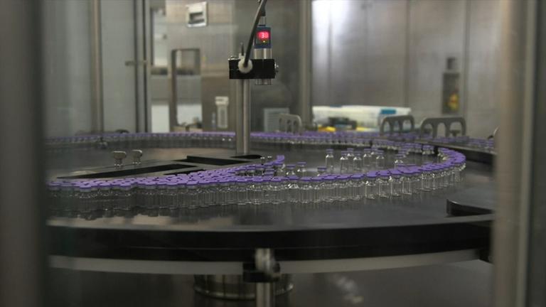 Impfstoff für Covid-19 in der Produktion
