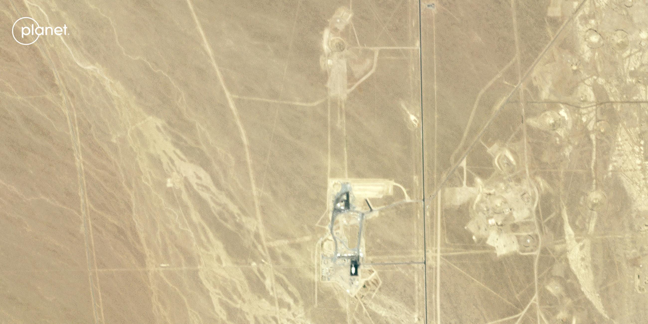 Atomtestgelände U1A in Nevada, USA am 21.08.2019.