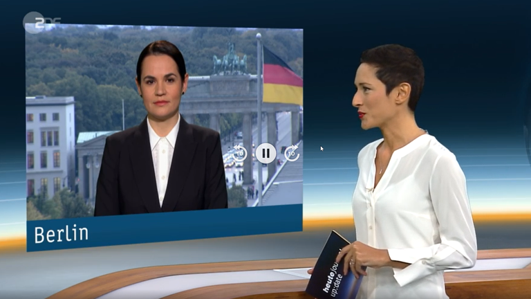 Swetlana Tichanowskaja im Gespräch mit Nazan Gökdemir 