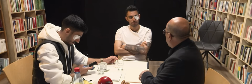 Erfan und Milad protestieren gegen das Regime im Iran.