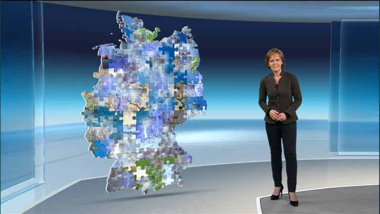 Grafik Puzzleteile, Wetter Puzzle Deutschland, Katja Horneffer 