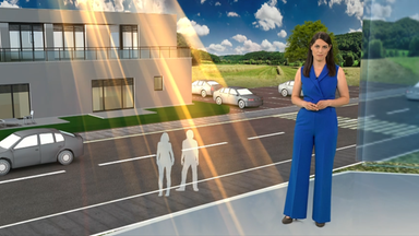 3d-Grafik, Sonnenstrahlen, Strasse; Haus, Christa Orben