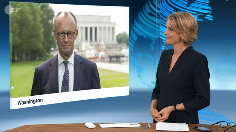 Schaltgespräch zwischen Slomka und Merz