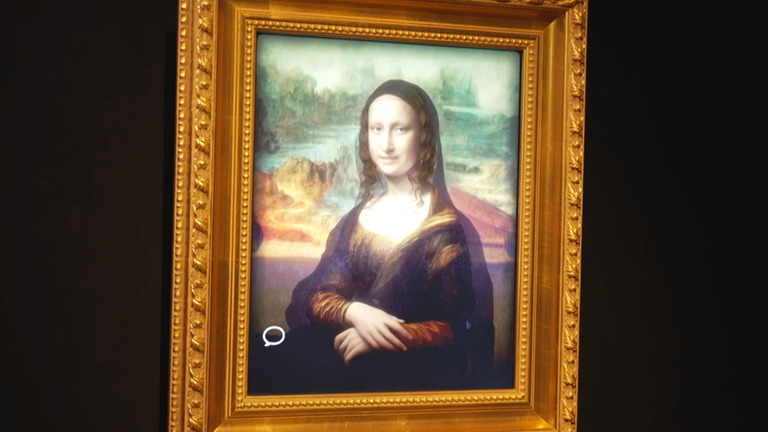 In Frankfurt wird die "Mona Lisa" lebendig und beantwortet Fragen. Ein innovatives KI-Projekt macht Geschichte interaktiv erlebbar.