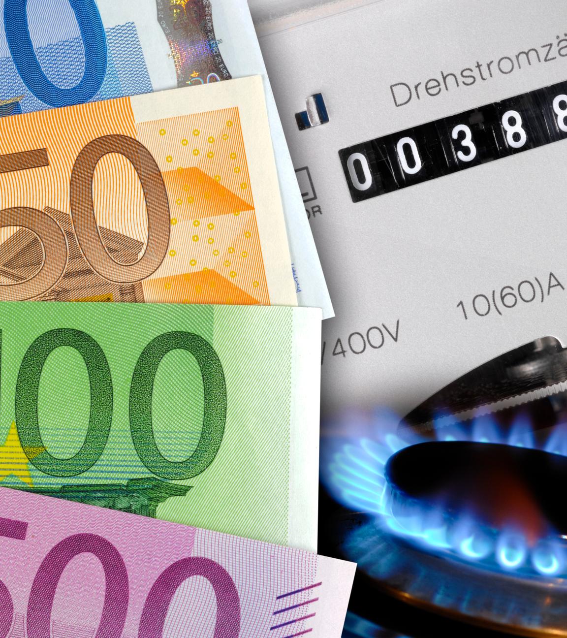 Hohe Gas- und Strompreise - Symbolfoto