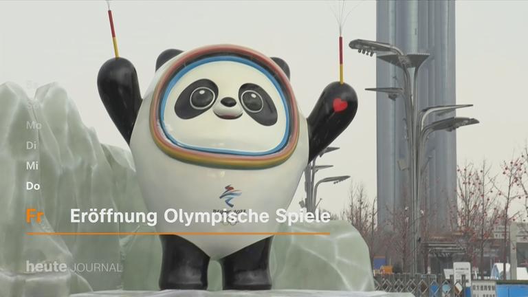 30.01.2022, China: Der Beginn der olympischen Spiele steht vor der Tür.