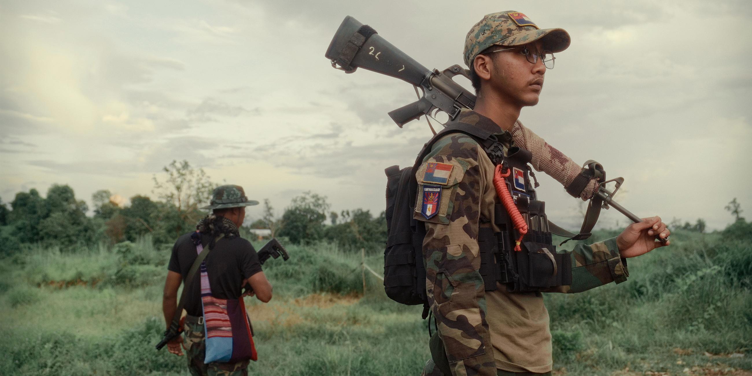 Widerstandskämpfer in Myanmar