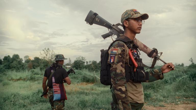 Widerstandskämpfer in Myanmar