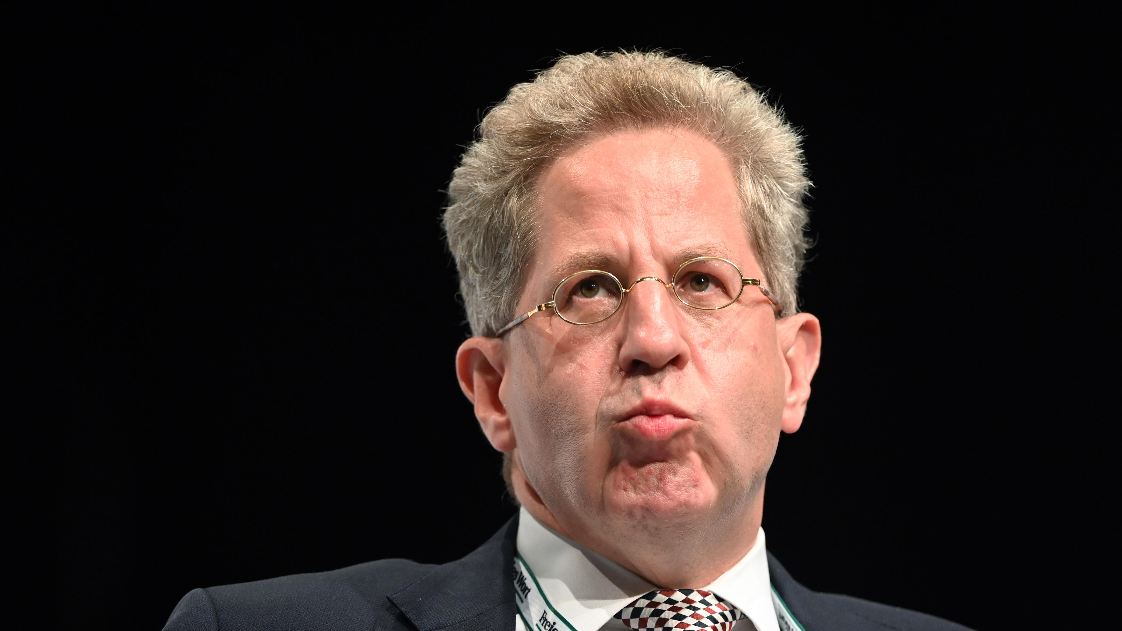 Der frühere Verfassungsschutz Präsident bei einer Veranstaltung 2021 in Suhl.