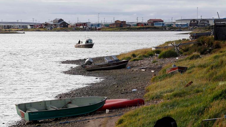Tuktoyaktuk - Landschaft des kanadischen Dorfes