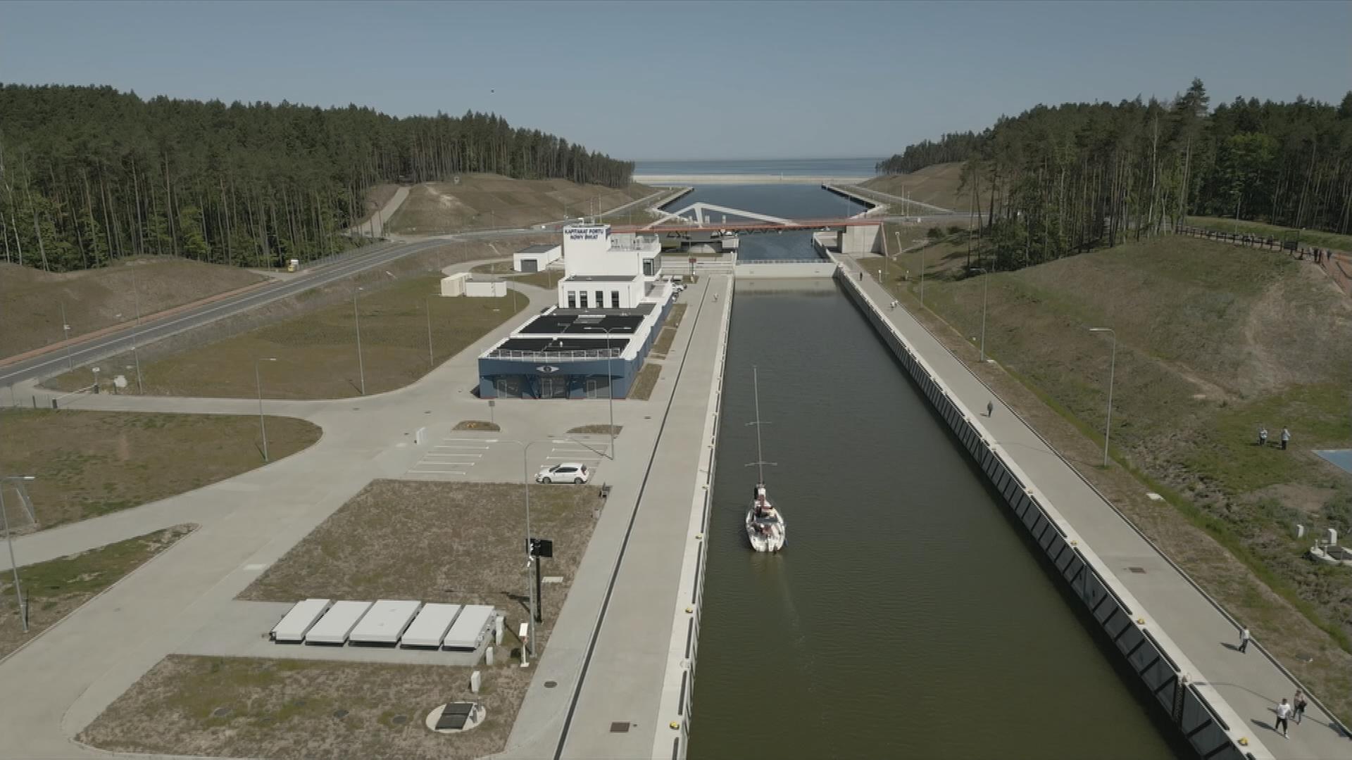 Polnischer Kanal in Frischer Nehrung eröffnet
