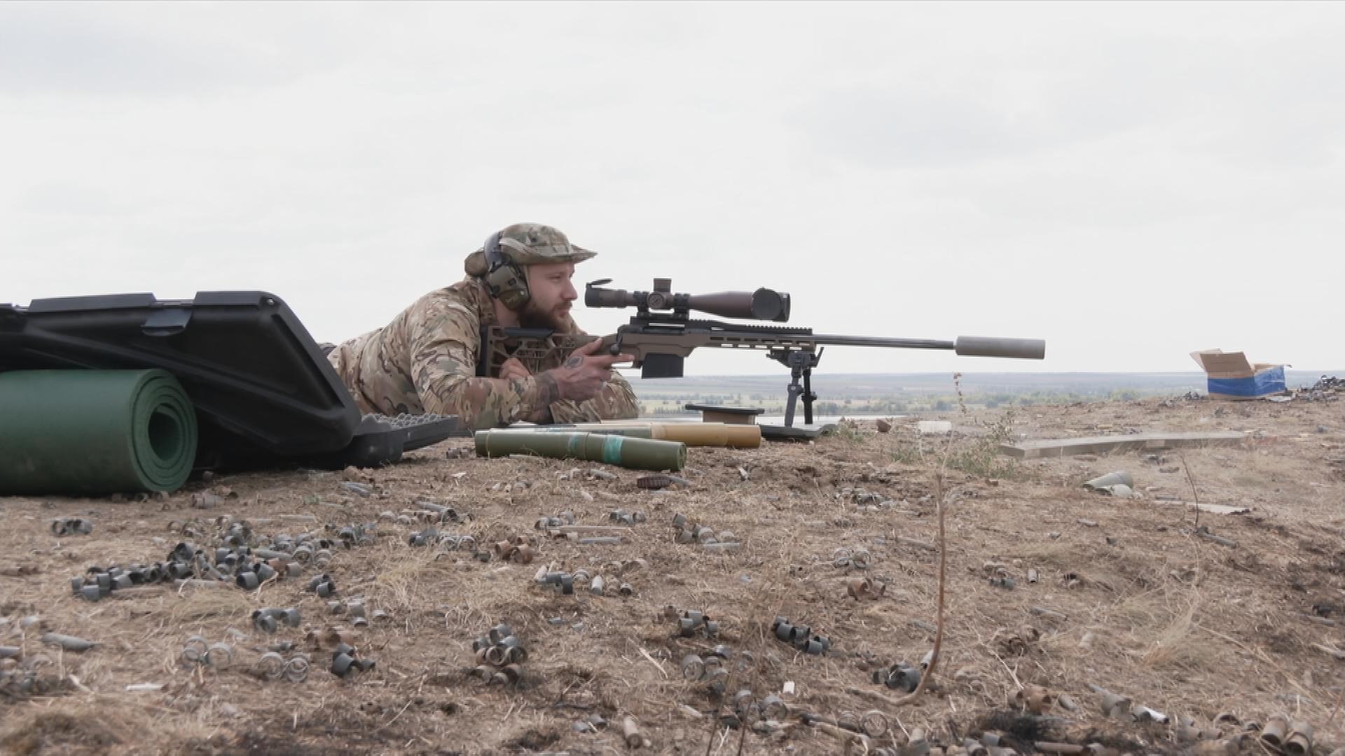 Ukrainische Poliziei an der Front