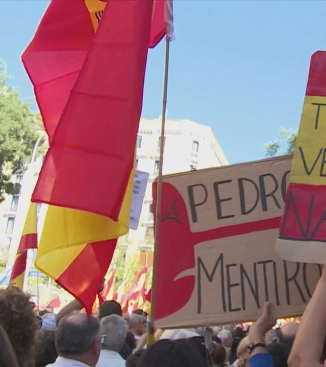 Demonstrationen in Spanien.