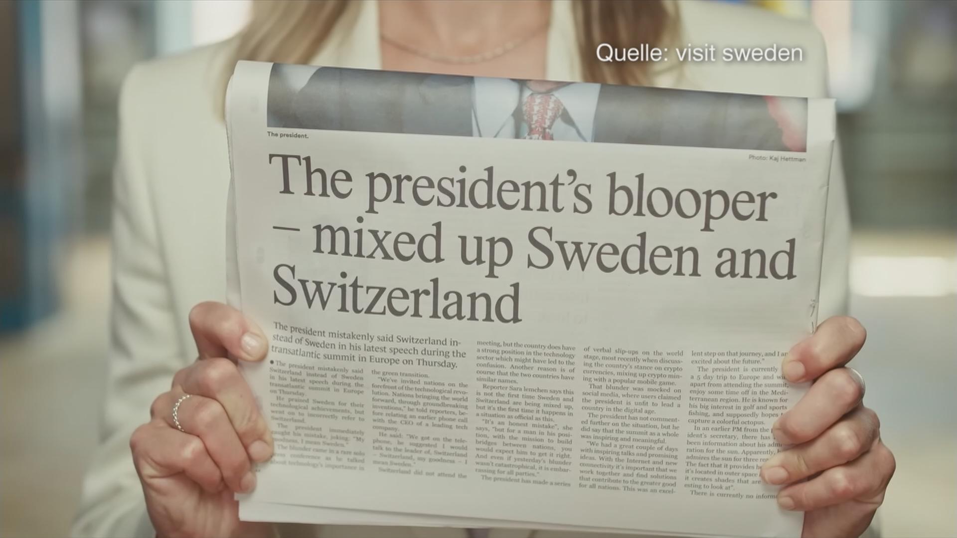 Schweden: Gegen Verwechslung mit der Schweiz
