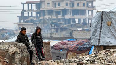 TOPSHOT-SYRIA-CONFLICT-QUAKE-ANNIVERSARY