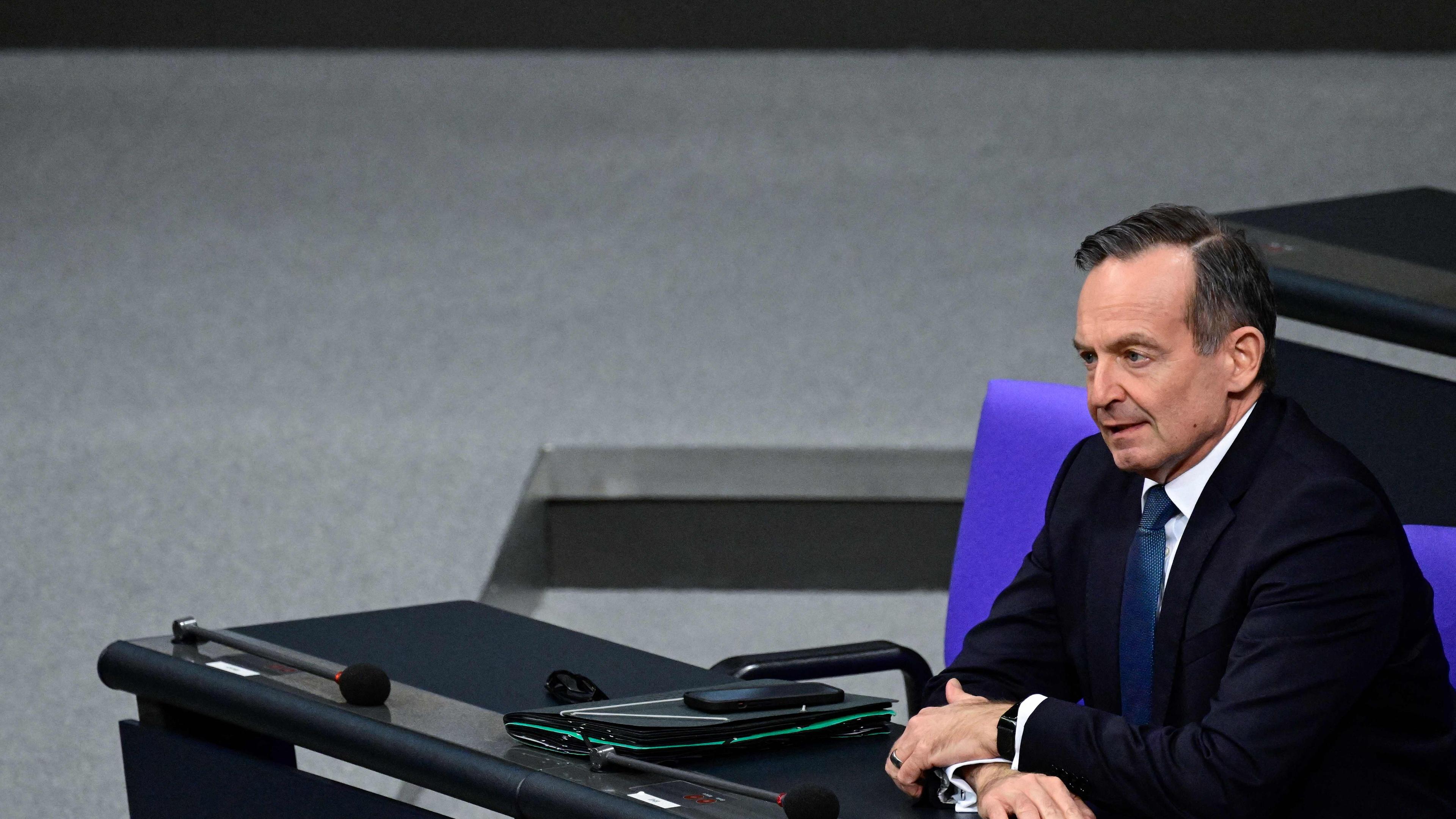 Volker Wissing, Bundesminister für Verkehr und digitale Infrastruktur, besucht am 7. November 2024 den Deutschen Bundestag in Berlin. 