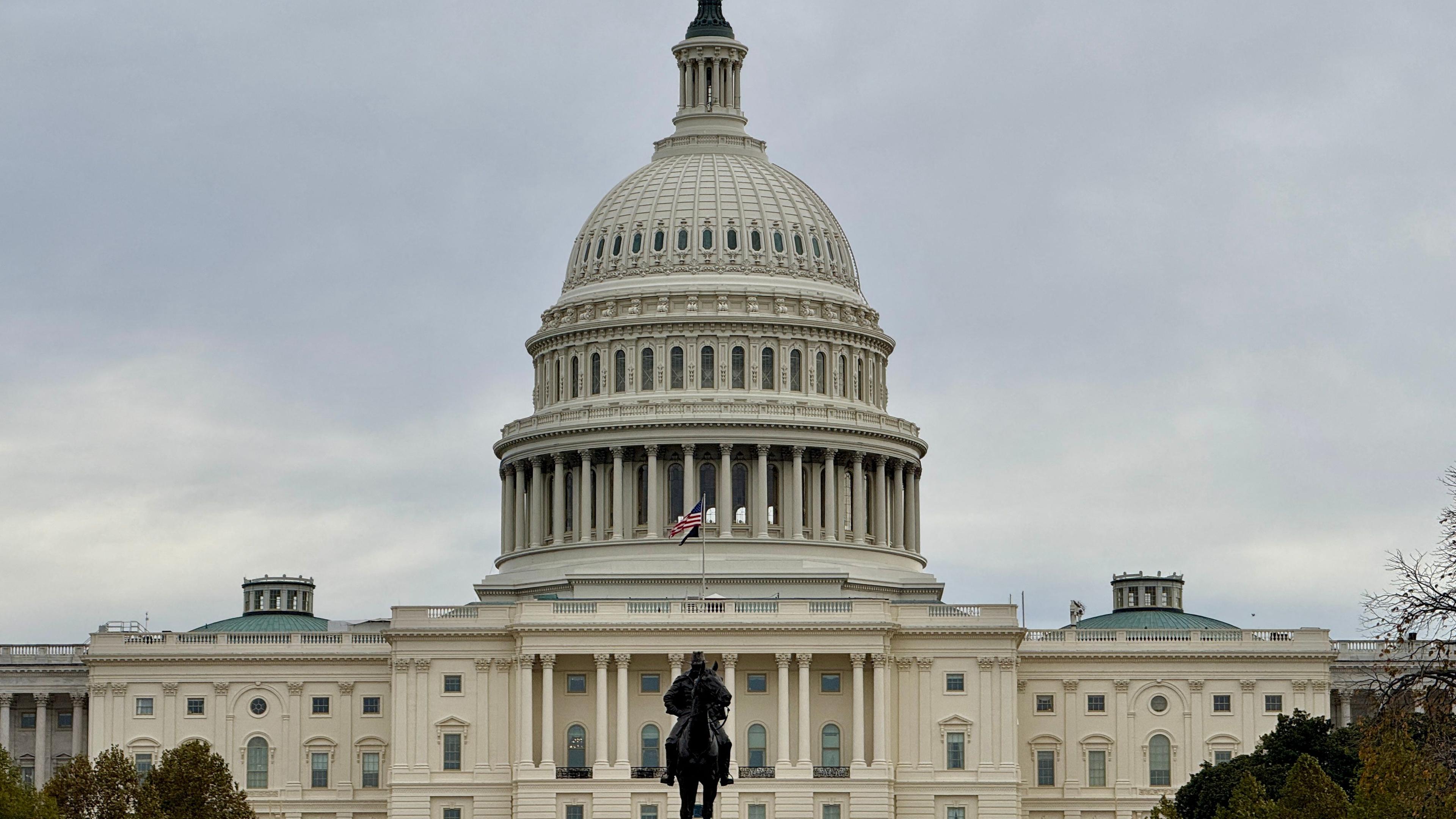 Das US-Kapitol ist in Washington DC zu sehen, am 10. November 2024