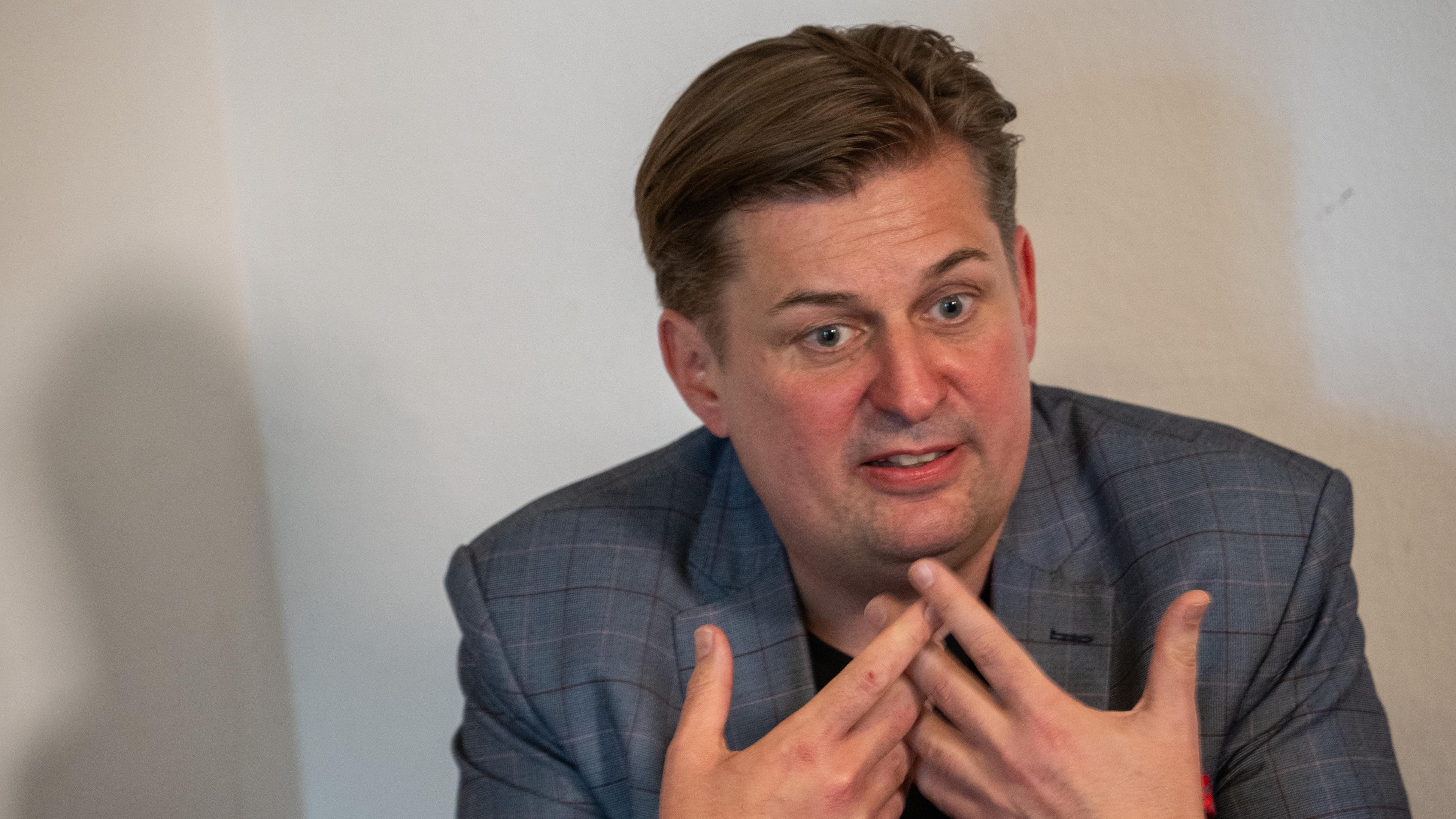 Wahlkampfauftritt AfD-Europaspitzenkandidat Krah in Holzkirchen