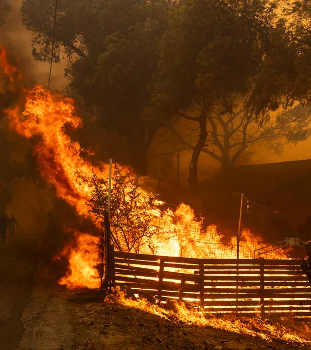 Großbrand nahe Athen