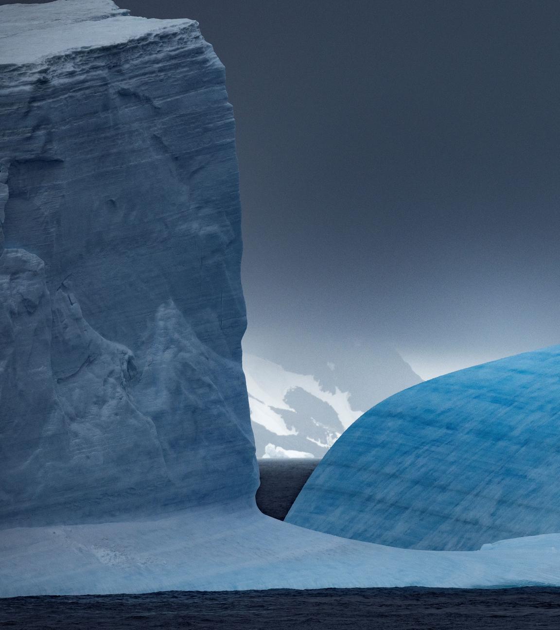 Landschaft der Antarktis im Weddelmeer