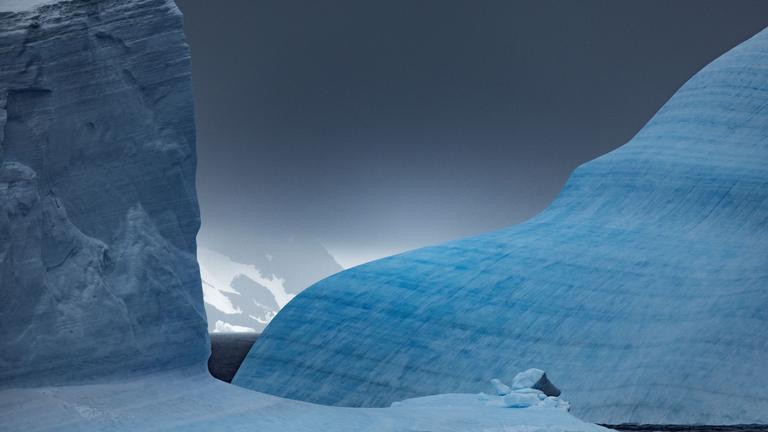 Landschaft der Antarktis im Weddelmeer