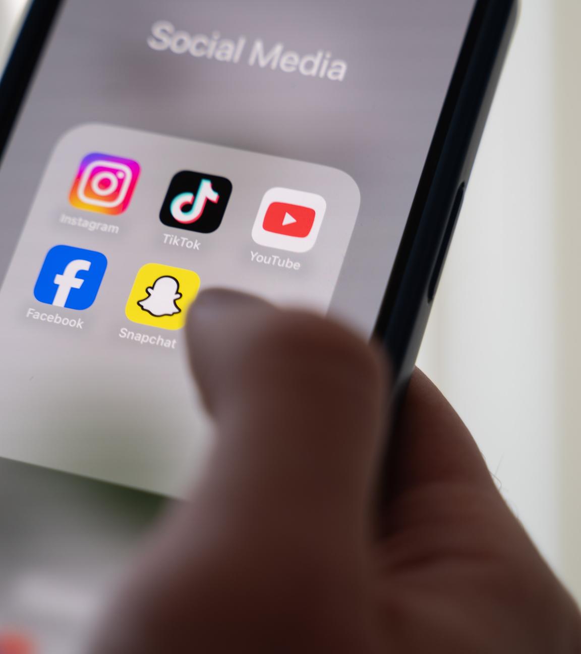 Social Media Apps auf Smartphone