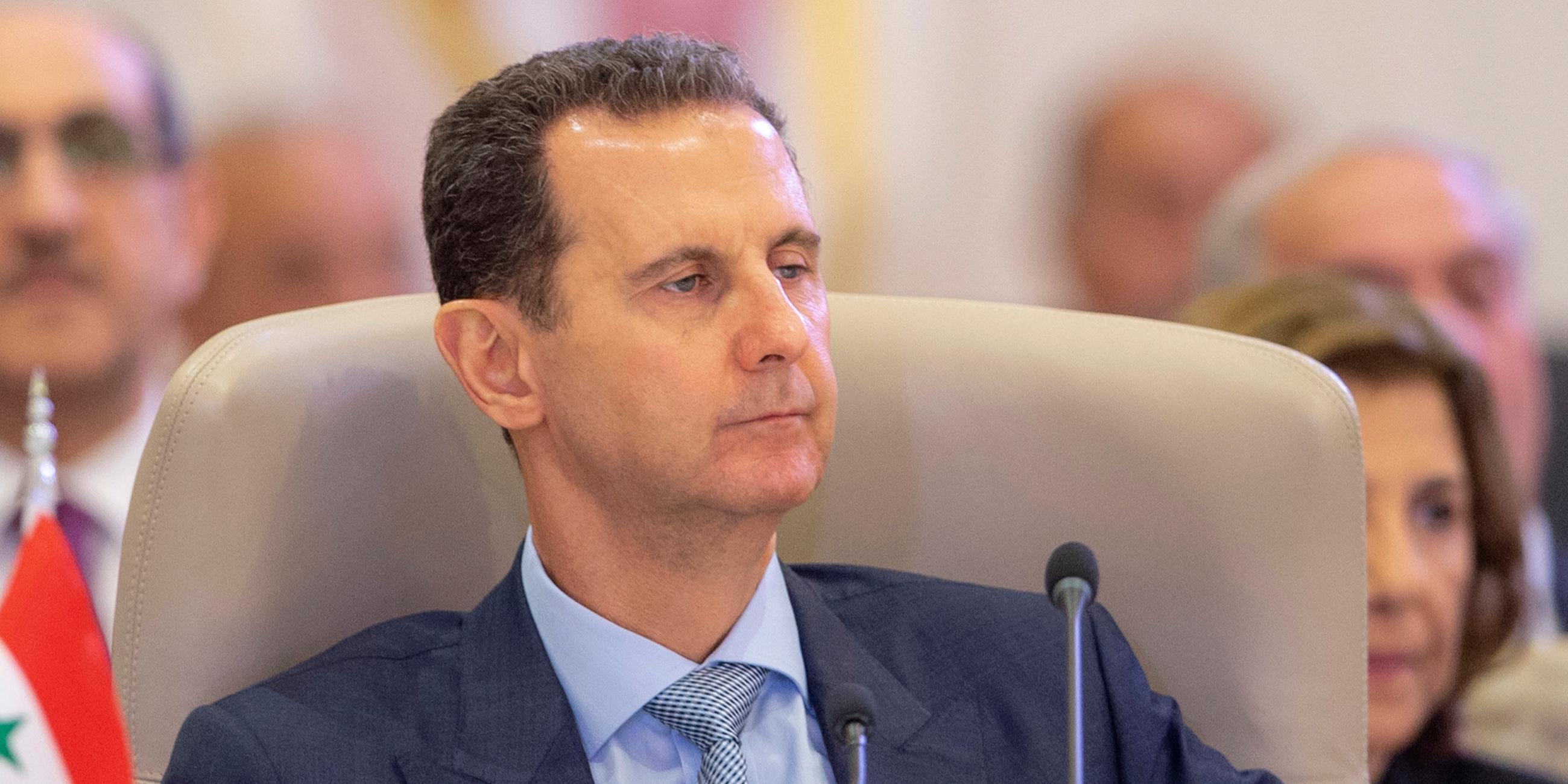 Dieses von Saudi Press Agency, der offiziellen Nachrichtenagentur von Saudi Arabien, zur Verfügung gestellte Foto zeigt Baschar al-Assad, Präsident von Syrien, während des arabischen Gipfels.