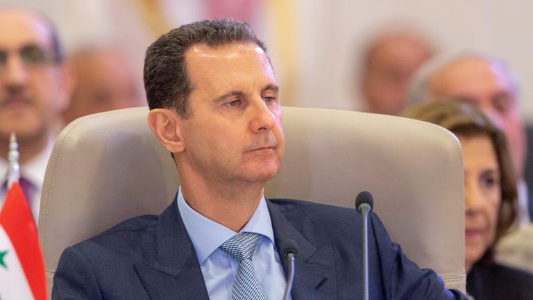Dieses von Saudi Press Agency, der offiziellen Nachrichtenagentur von Saudi Arabien, zur Verfügung gestellte Foto zeigt Baschar al-Assad, Präsident von Syrien, während des arabischen Gipfels.