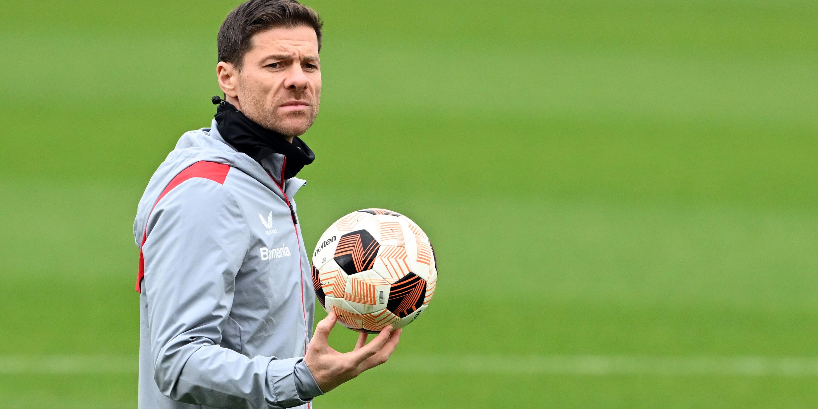 Xabi Alonso beim Abschlusstraining