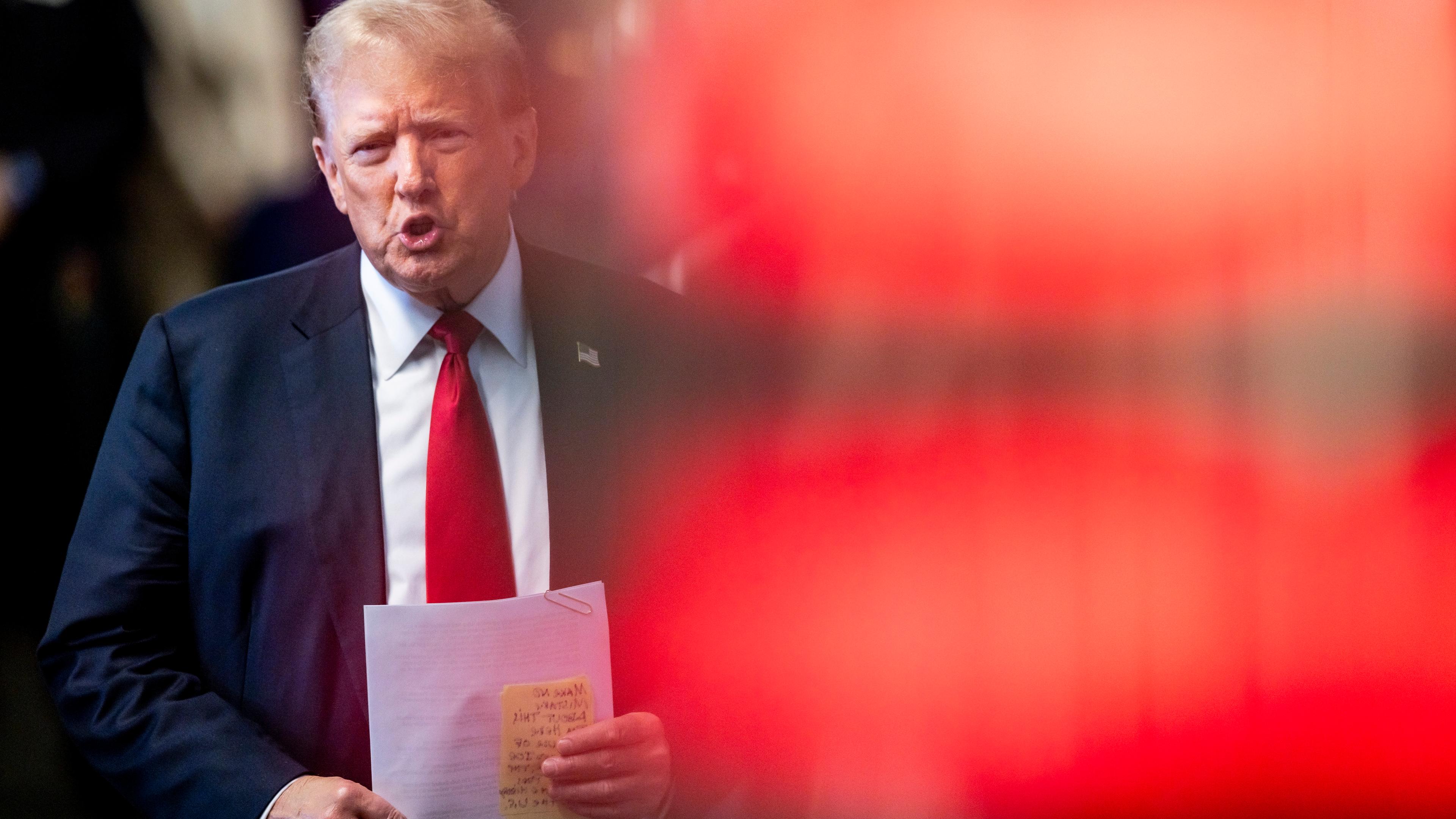 Former US President Trump attends hush money criminal trial