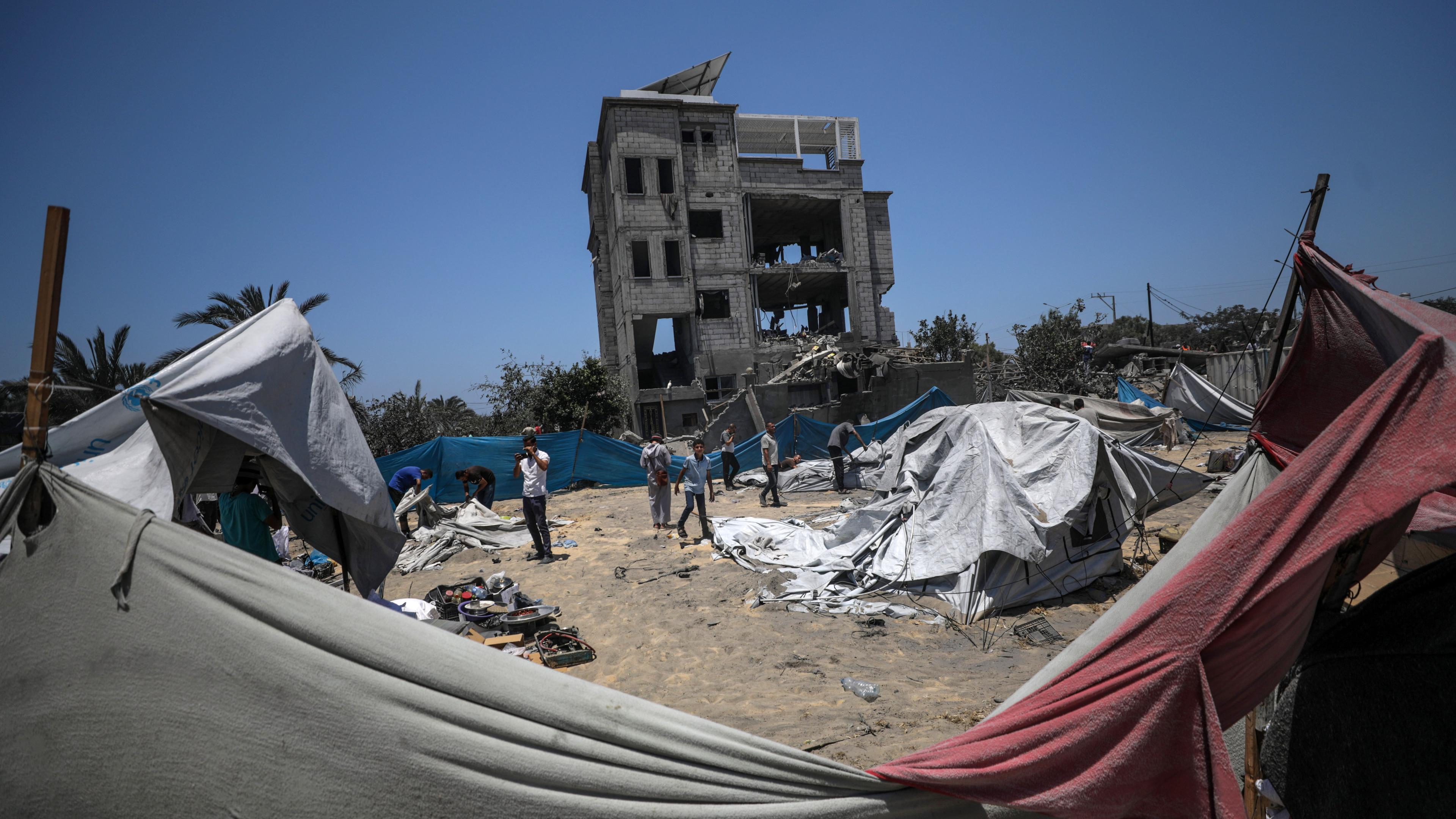 At least 71 Palestinians killed in Israeli military strike in al-Mawasi area, Khan Younis