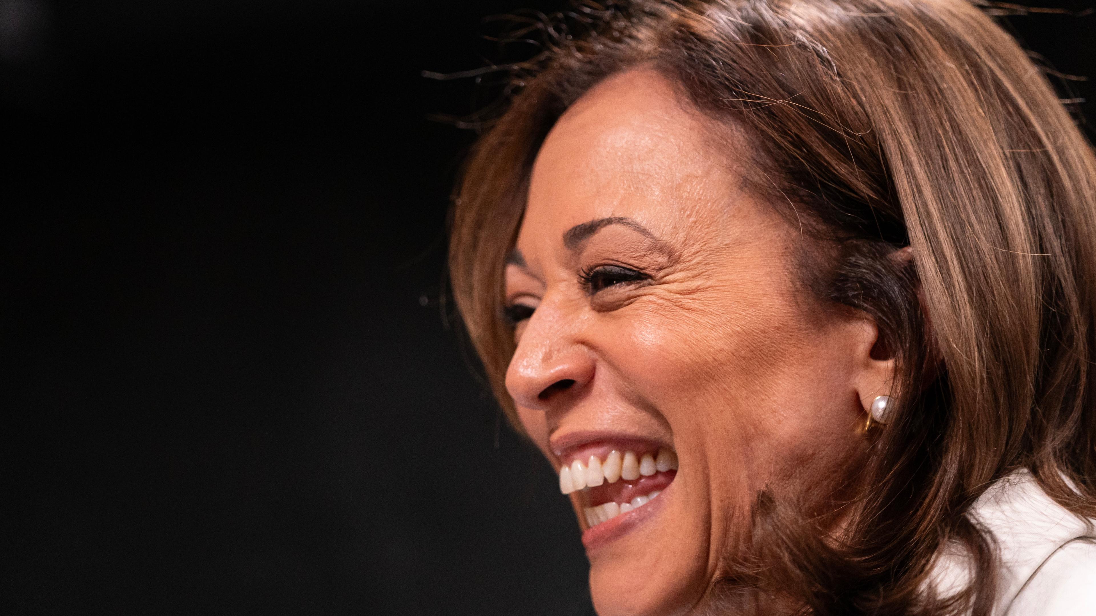 US Vice President Harris visits Tyra Banks' Ice Cream Shop in Washington, DC