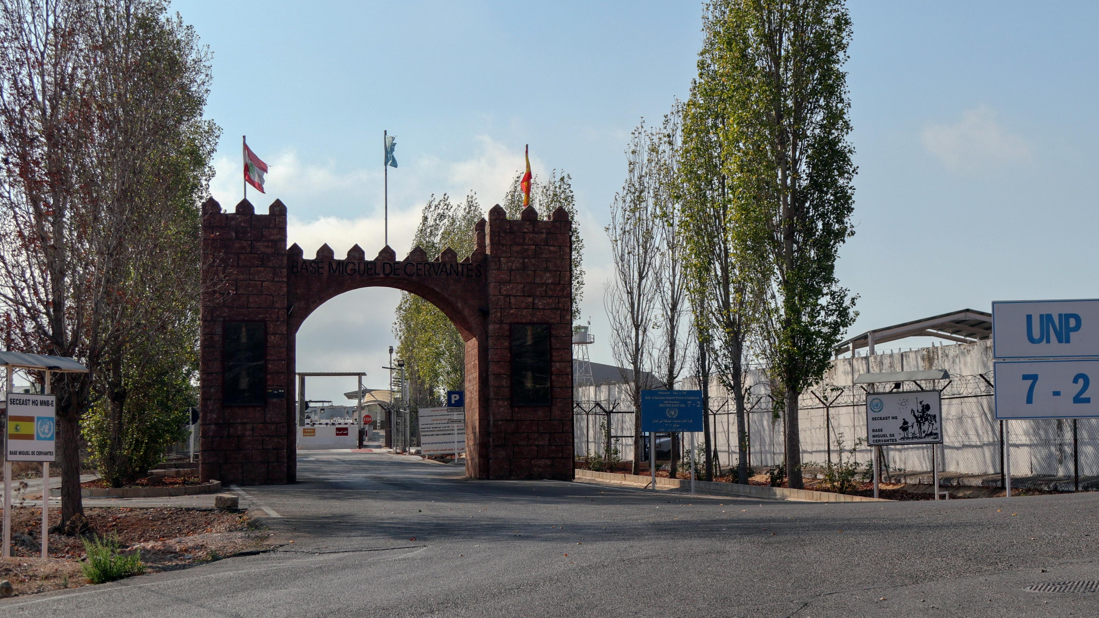  Der Stützpunkt der Interimstruppen der Vereinten Nationen im Libanon (UNIFIL) in Ebel El Saqi, Bezirk Marjeyoun, Südlibanon, 10. Oktober 2024.