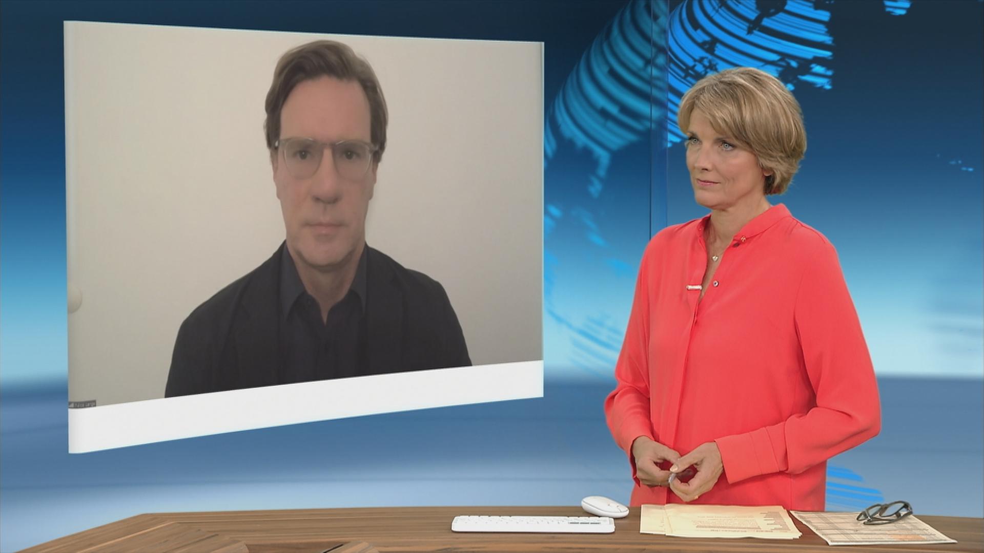 Schaltgespräch Nico Lange und Marietta Slomka