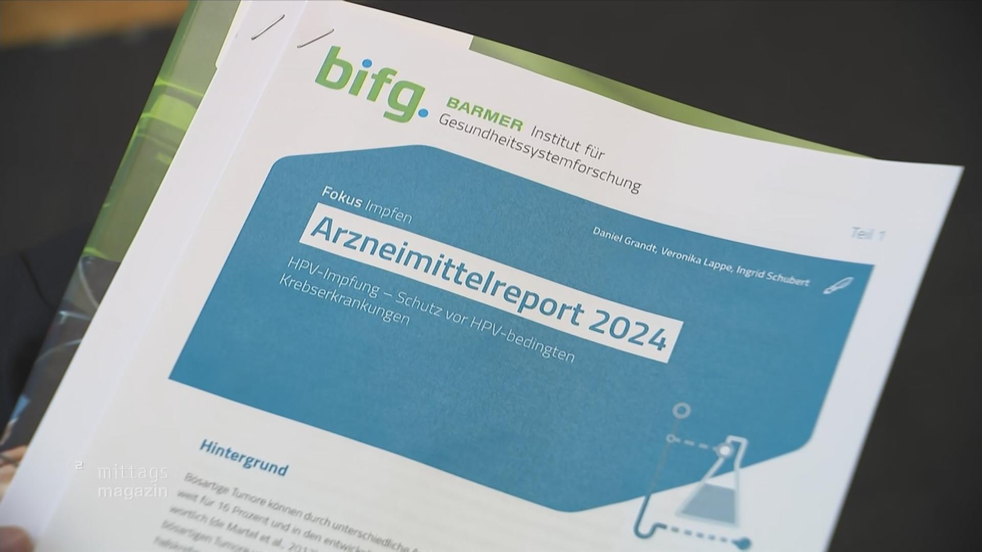 Titelblatt des Barmer-Arzneimittelreports 2024