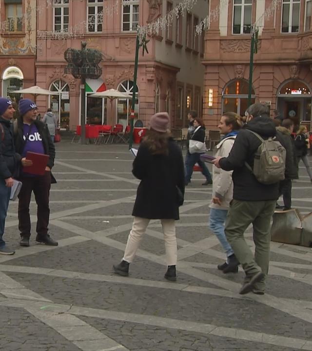Kleinparteien Wahlkampf Mainz