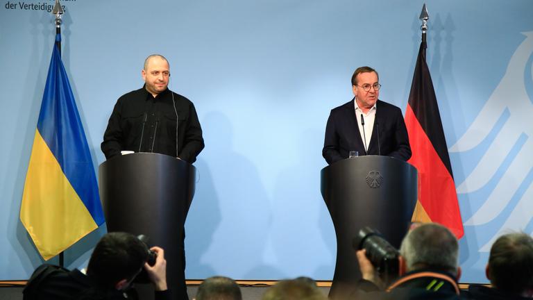 Die Unterstützung geht weiter: Verteidigungsminister Boris Pistorius empfängt seinen ukrainischen Amtskollegen Rustem Umjerow in