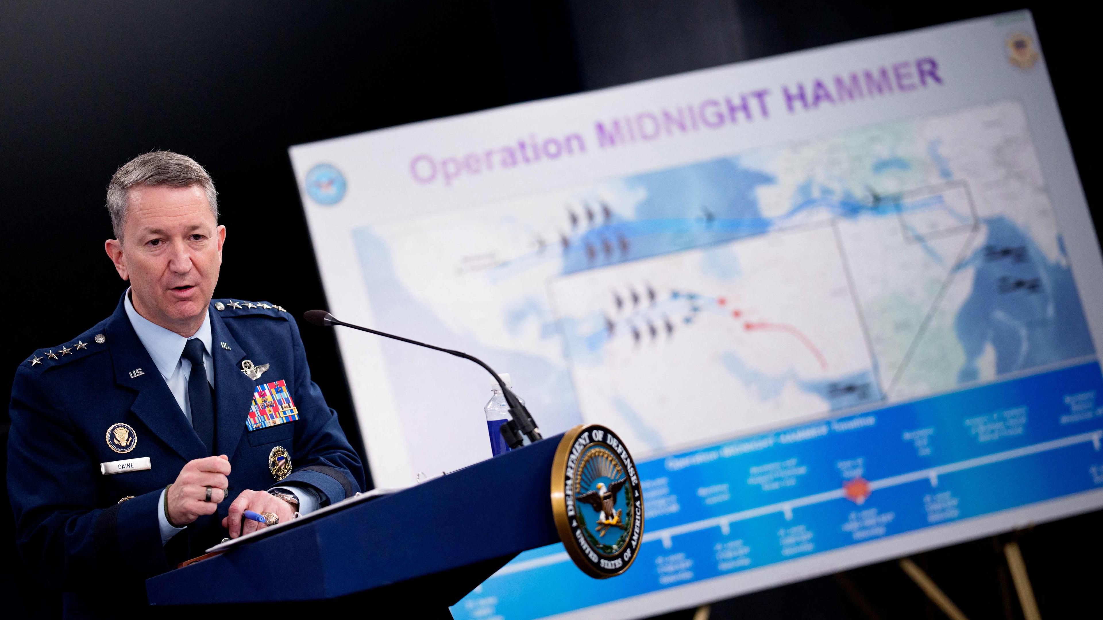 DOD Secretary Hegseth And Chairman Of The Joint Chiefs Caine Brief On Iran Strike